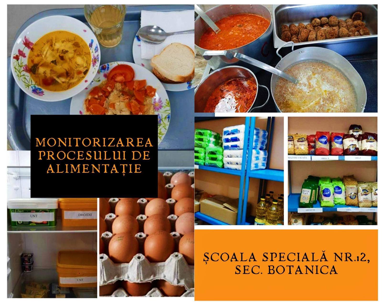 Monitorizarea procesului de alimentație în Școala Specială nr. 12